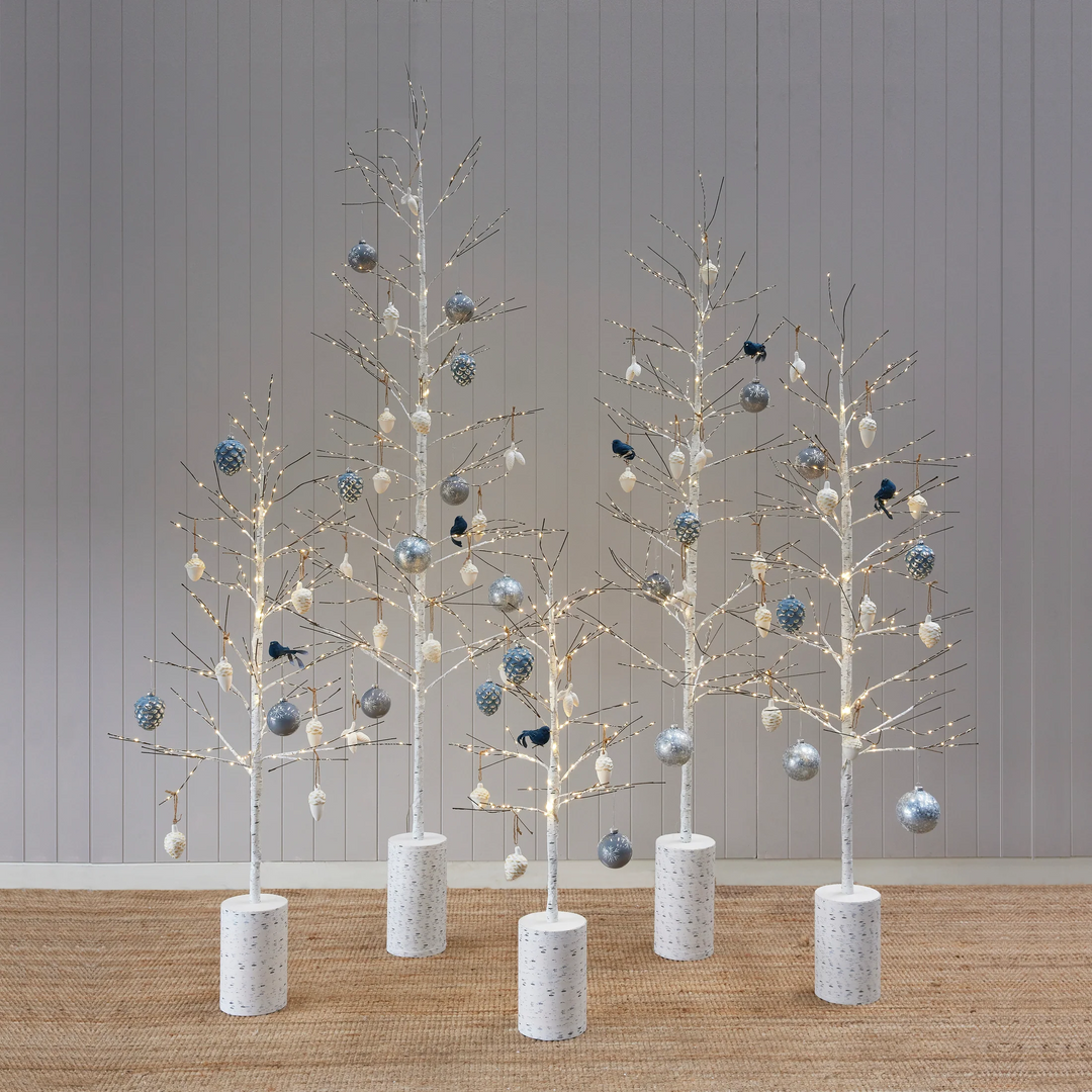 White LED Birch Tree  - 180cm