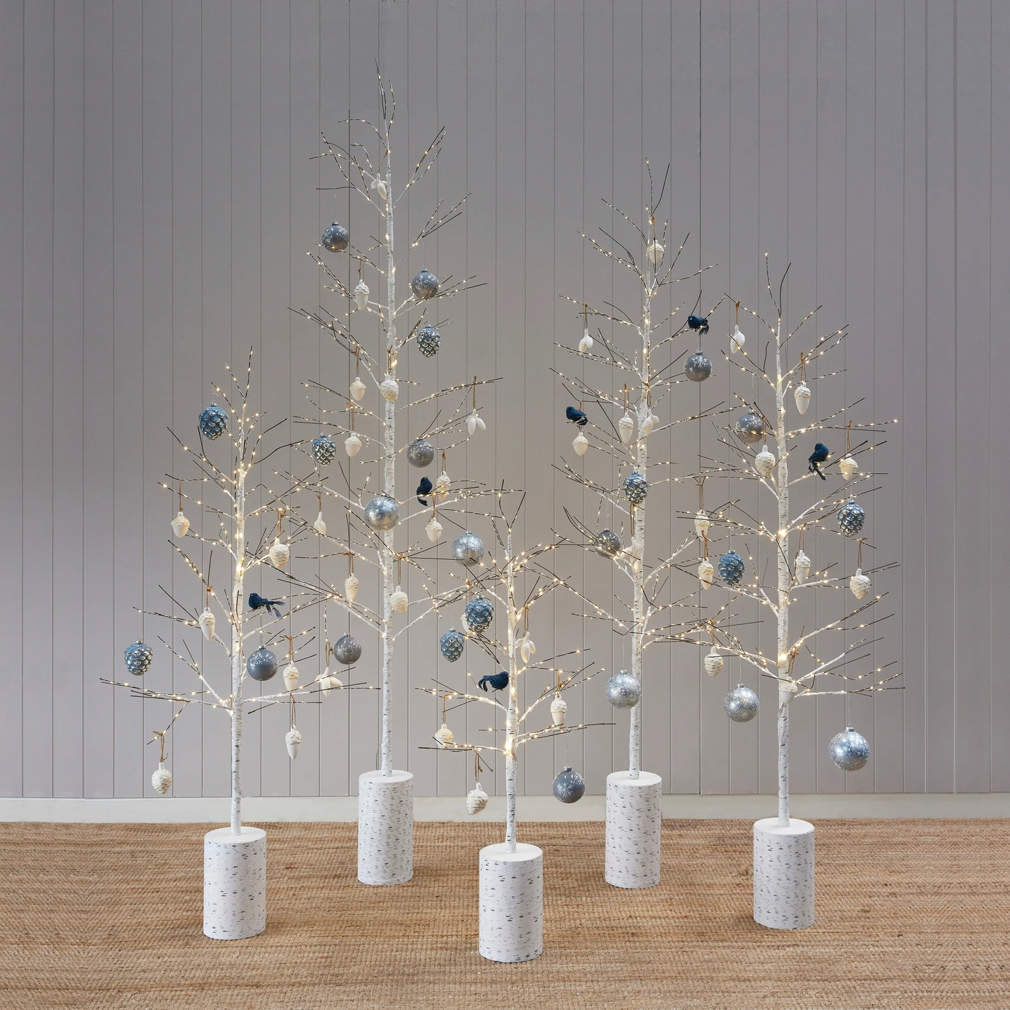 White LED Birch Tree  - 180cm