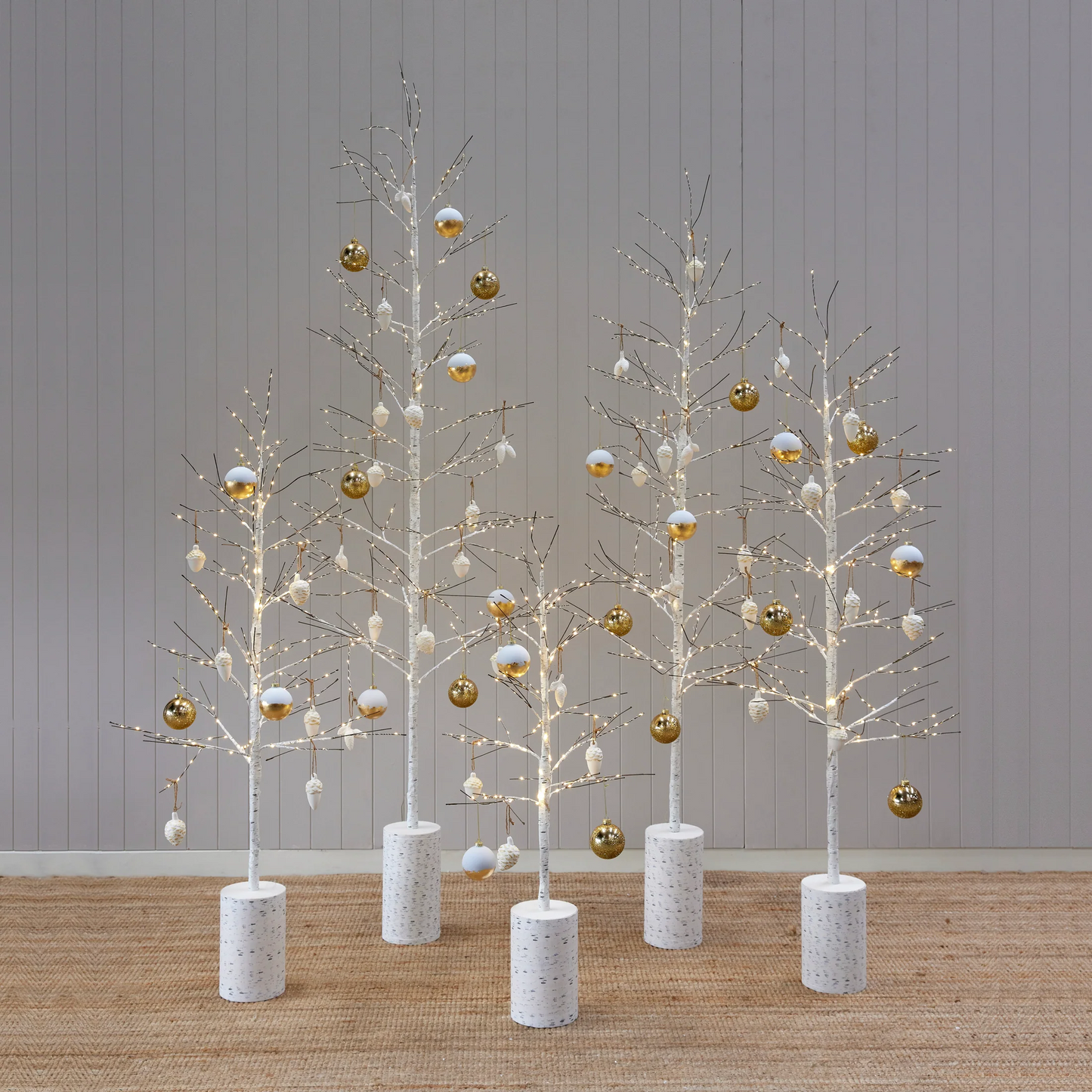 White LED Birch Tree  - 180cm