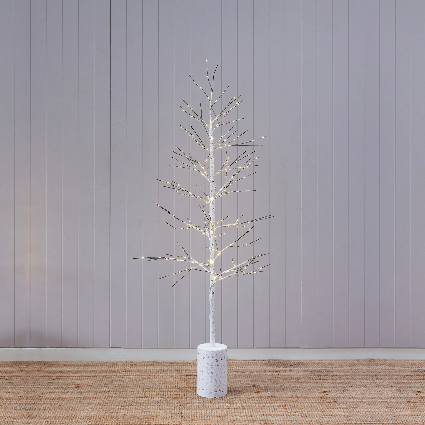 White LED Birch Tree  - 180cm