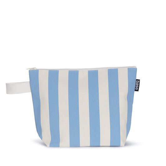 Stash Base Large Canvas Bag - Powder Blue Stripe