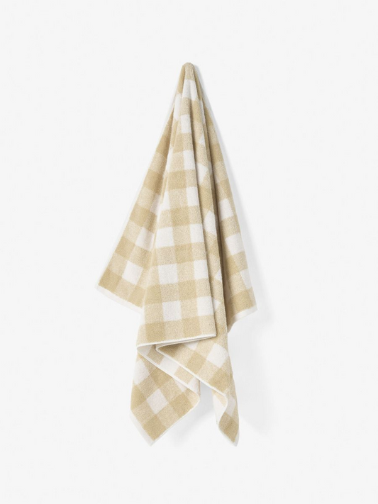 Bath Towel Flinders Check - Beige