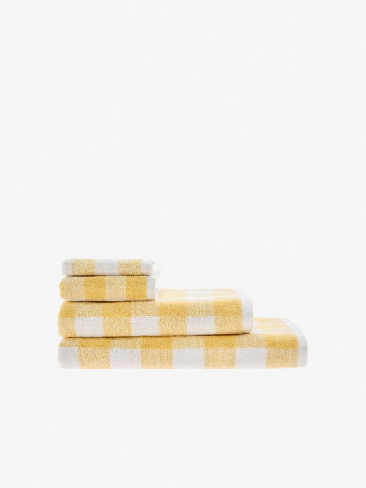 Bath Towel Flinders Check - Honey