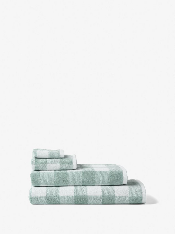 Bath Towel Flinders Check - Saltwater