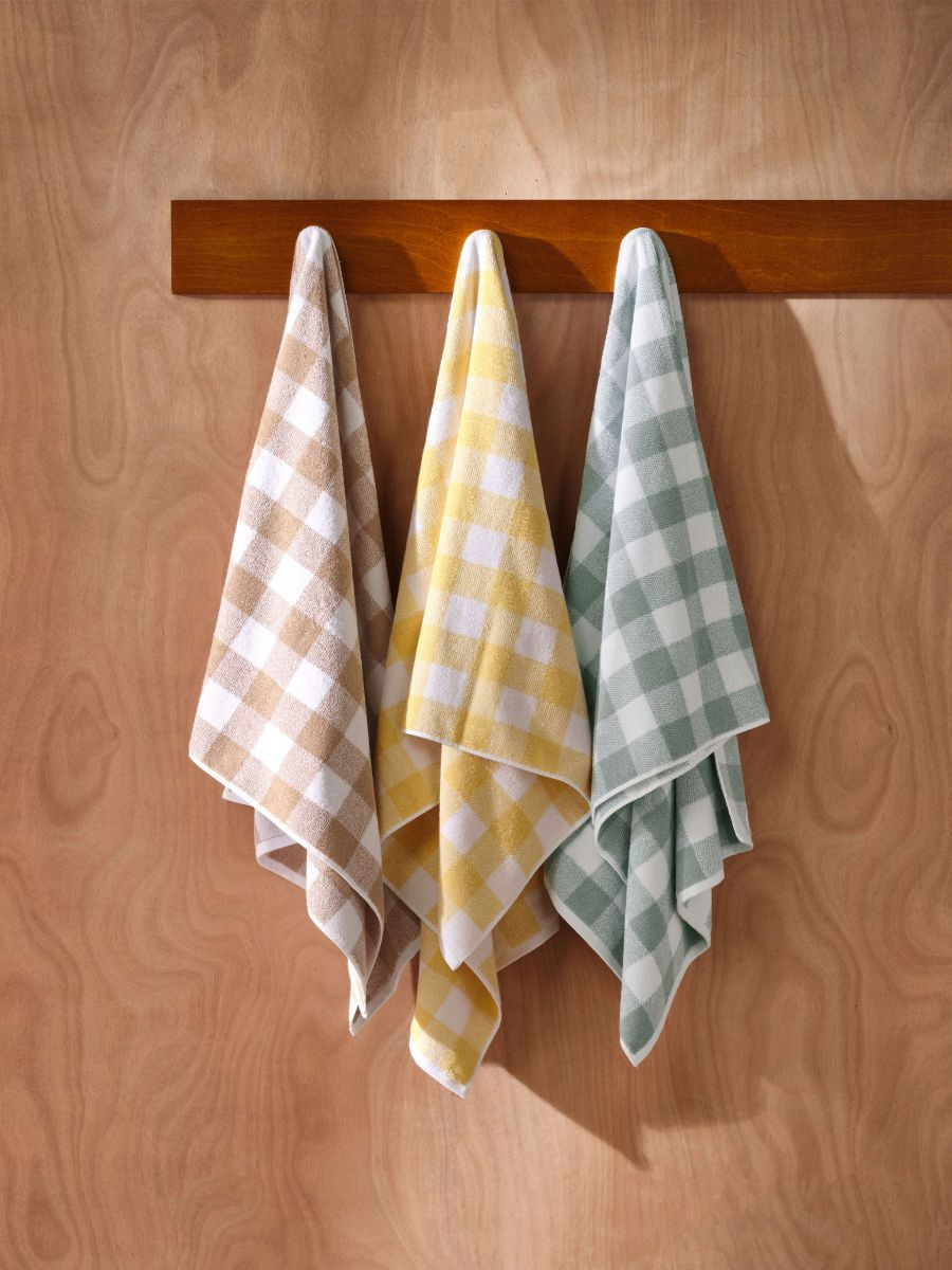 Bath Towel Flinders Check - Saltwater