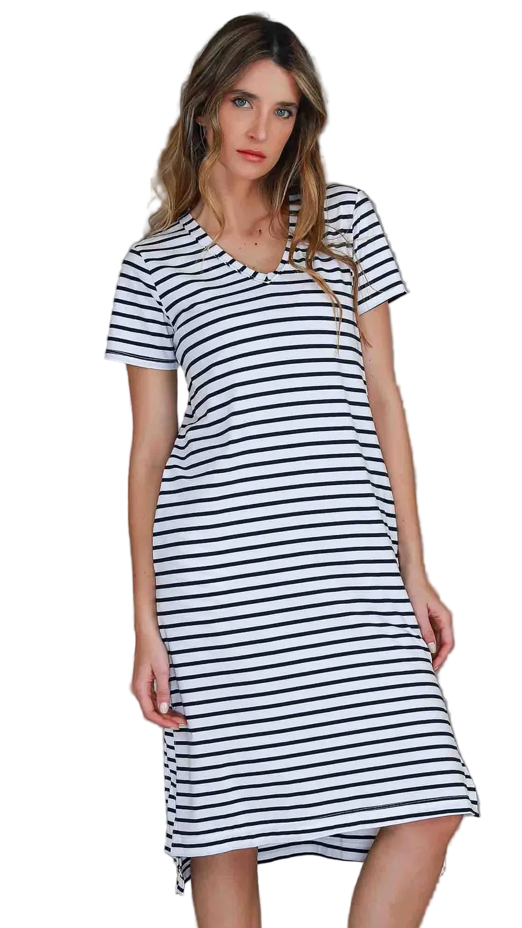 Bayside Dress - Nautic Stripe