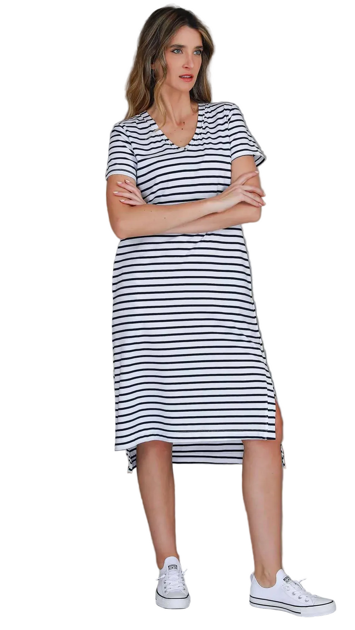 Bayside Dress - Nautic Stripe