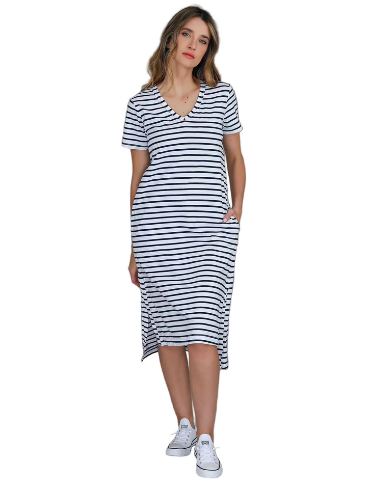 Bayside Dress - Nautic Stripe