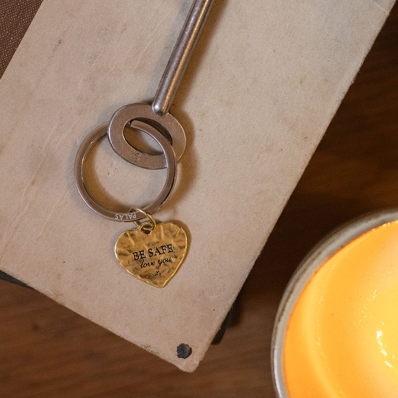 Be Safe Charm Keyring