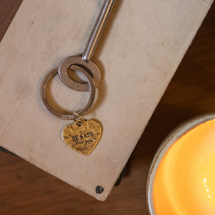 Be Safe Charm Keyring