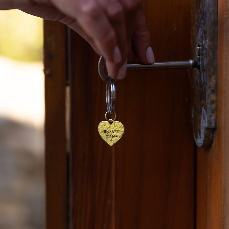 Be Safe Charm Keyring