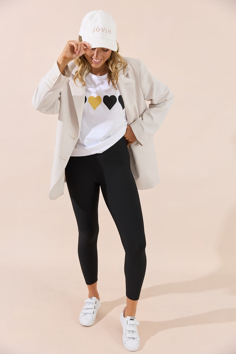 Beau Ribbed Leggings - Black
