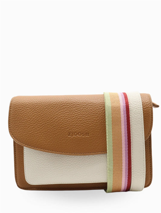 Bella Bag – Tan White