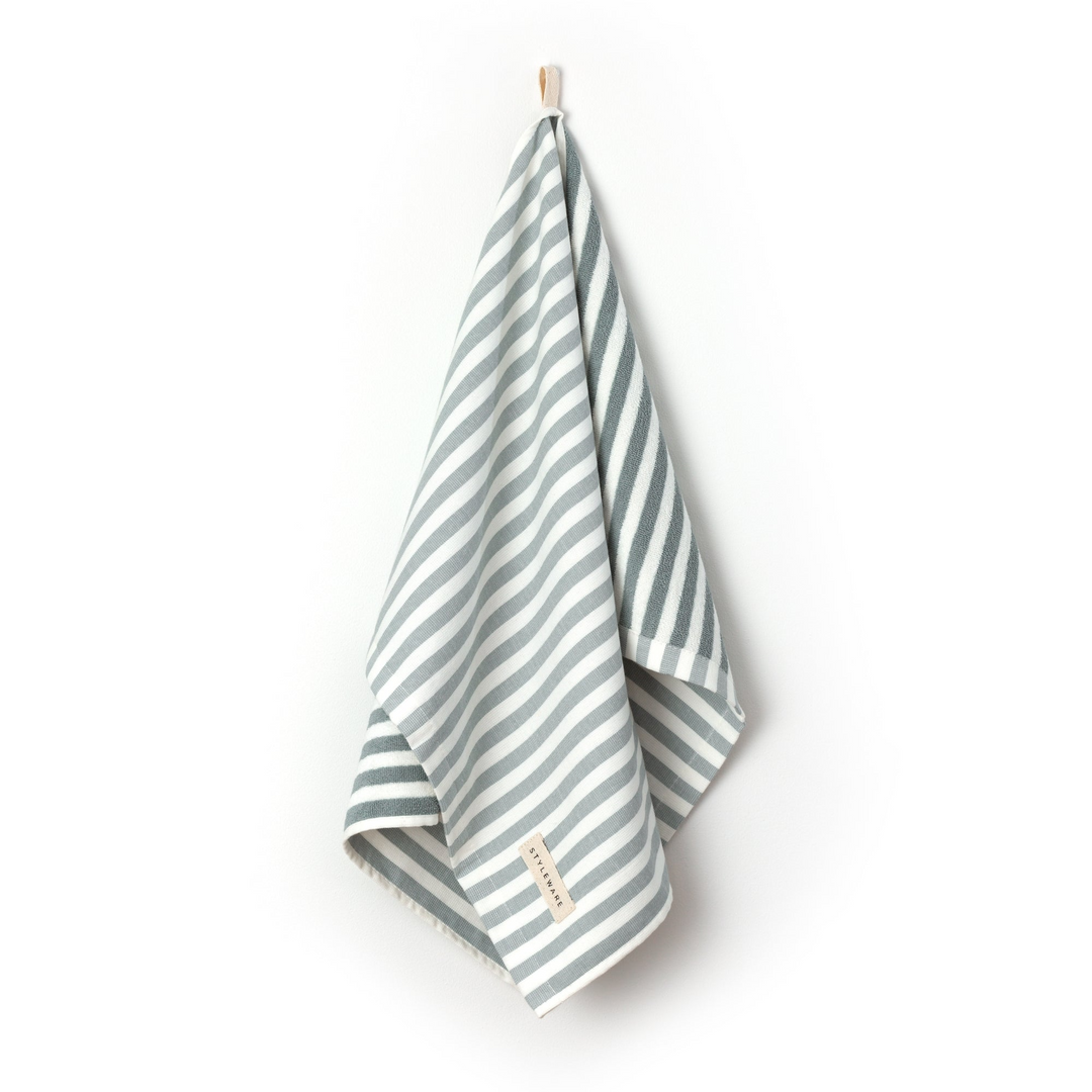 Between The Lines Tea Towel - Matcha