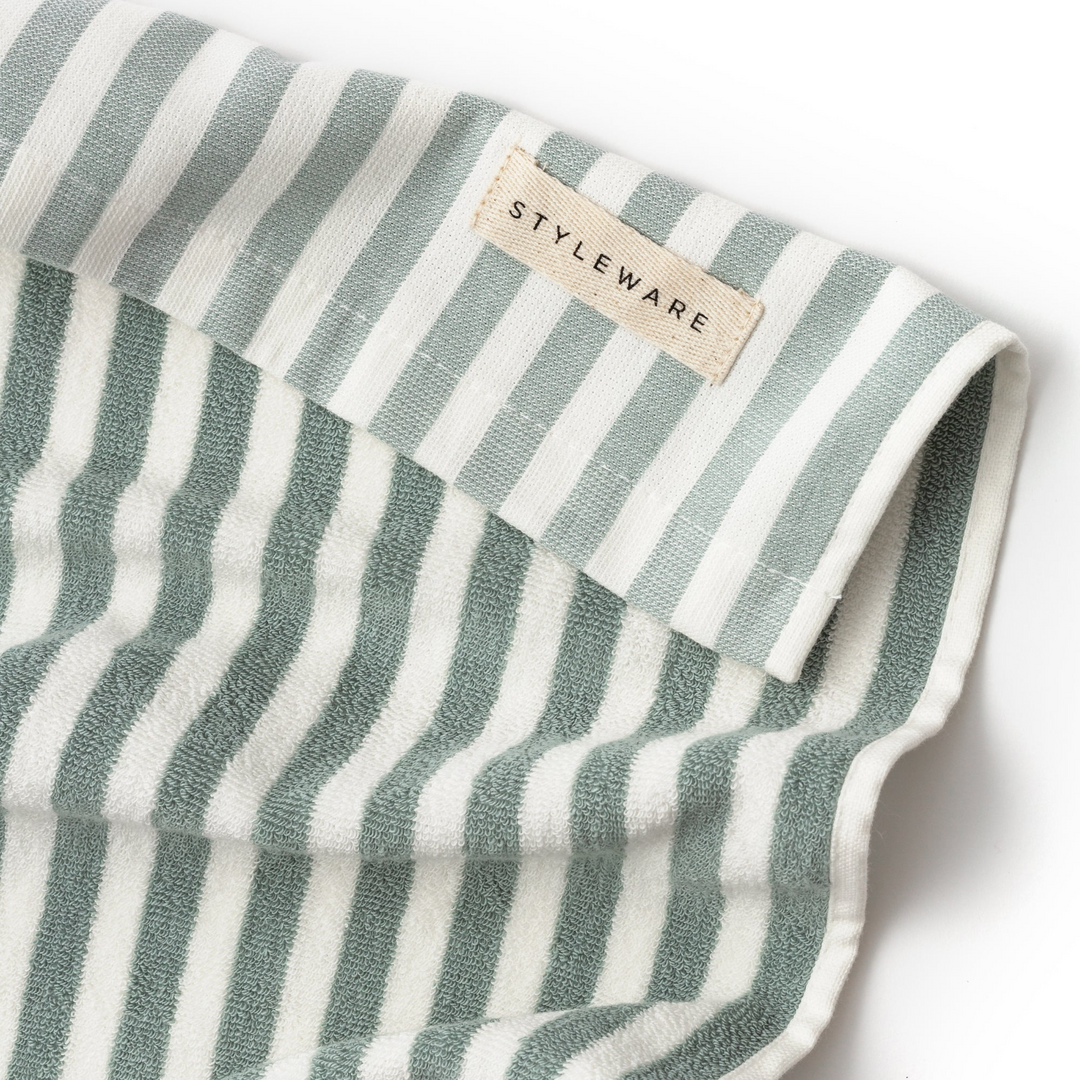 Between The Lines Tea Towel - Matcha
