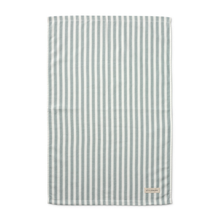 Between The Lines Tea Towel - Matcha