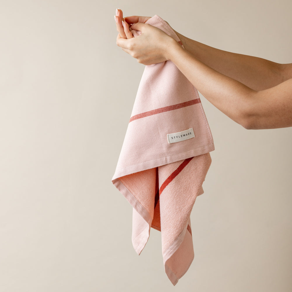 Between The Lines Tea Towel II - Berry