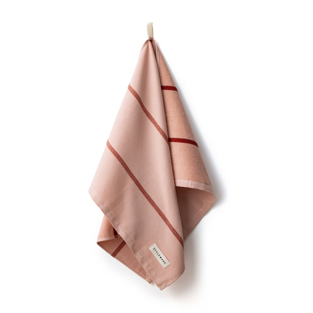 Between The Lines Tea Towel II - Berry