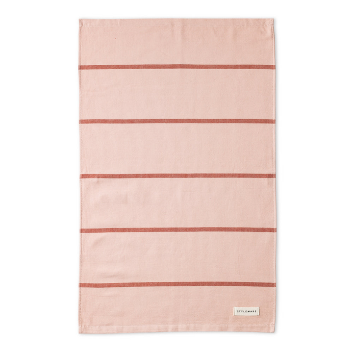 Between The Lines Tea Towel II - Berry