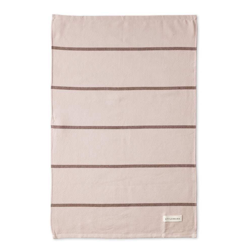 Between The Lines Tea Towel II - Latte