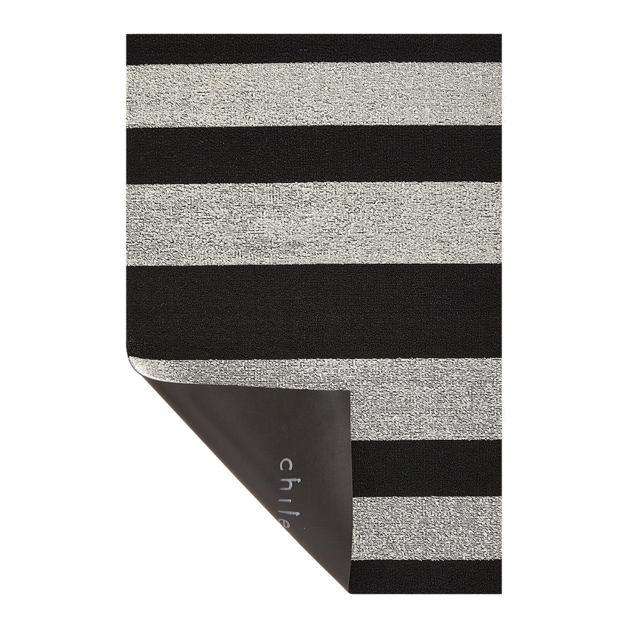 Bold Stripe Big Mat - Black/White