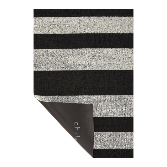 Bold Stripe Big Mat - Black/White