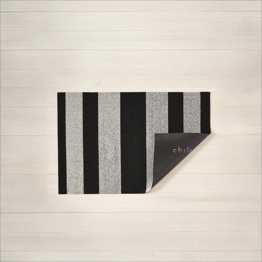 Bold Stripe Utility Mat - Black/White