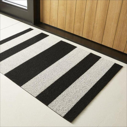 Bold Stripe Utility Mat - Black/White