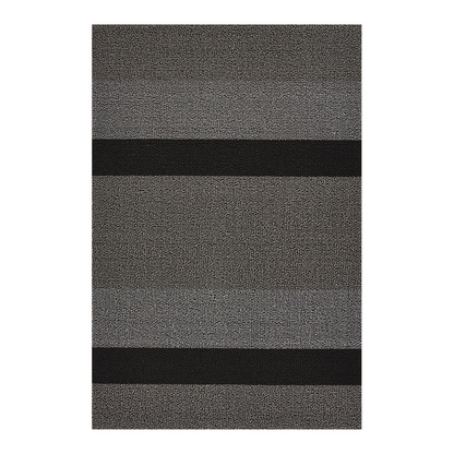 Bold Stripe Utility Mat - Silver/Black