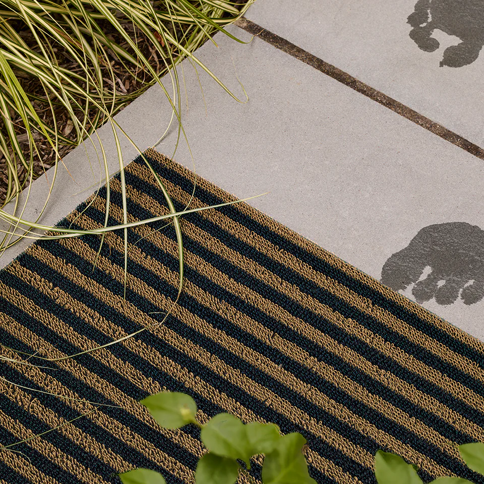 Breton Stripe Doormat - Coast