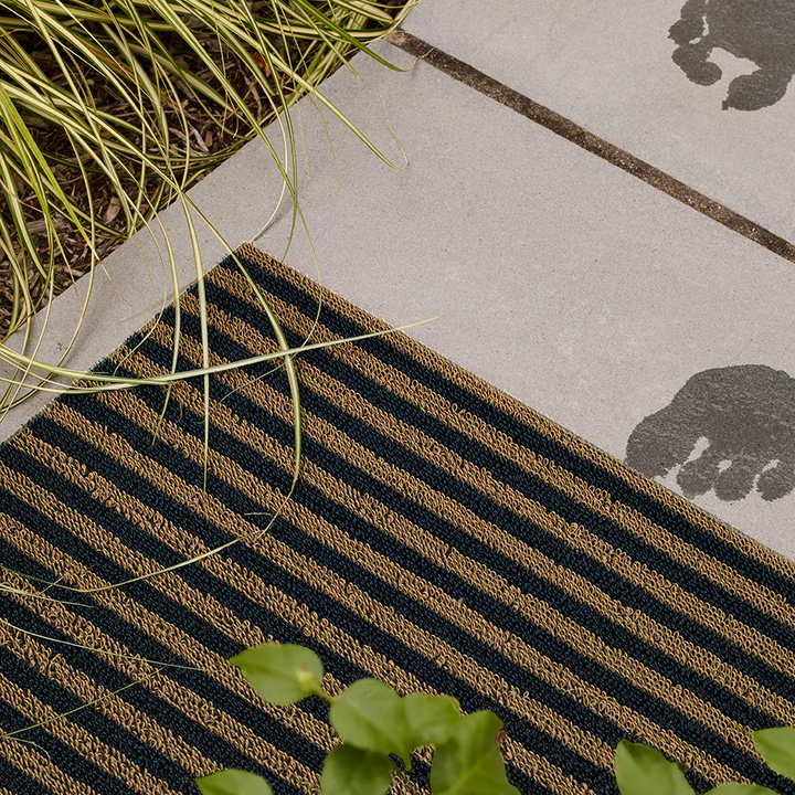 Breton Stripe Doormat - Coast