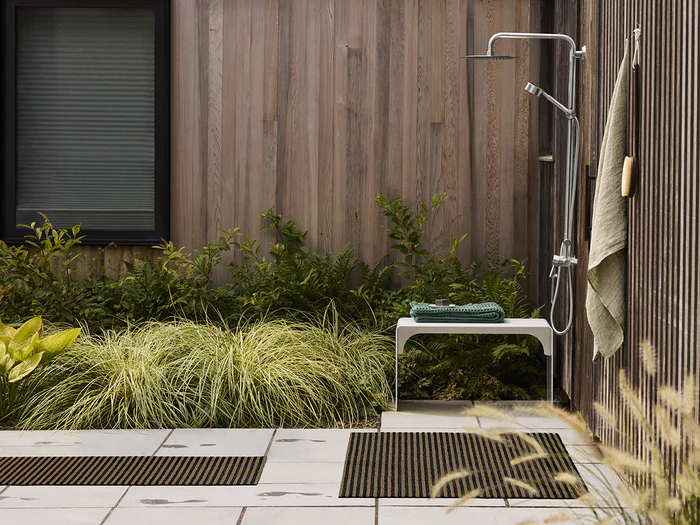 Breton Stripe Doormat - Coast