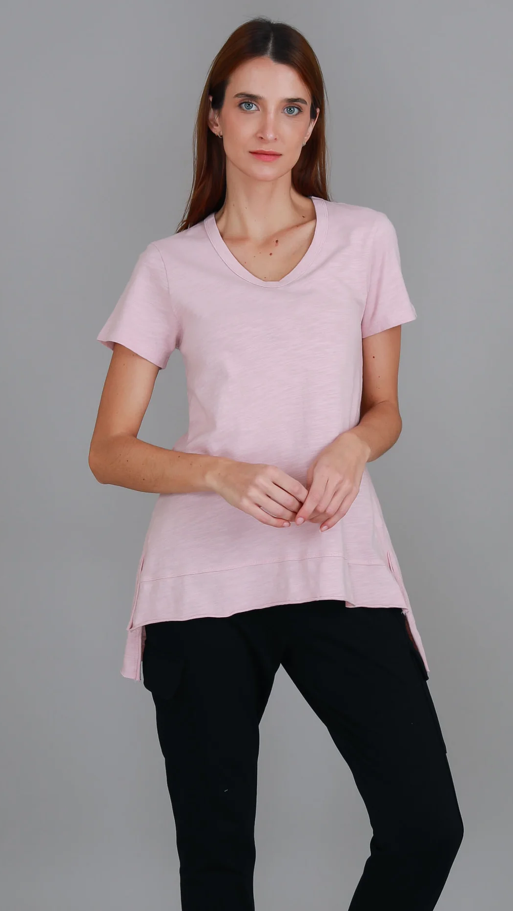 Brighton Tee - Blush Marle