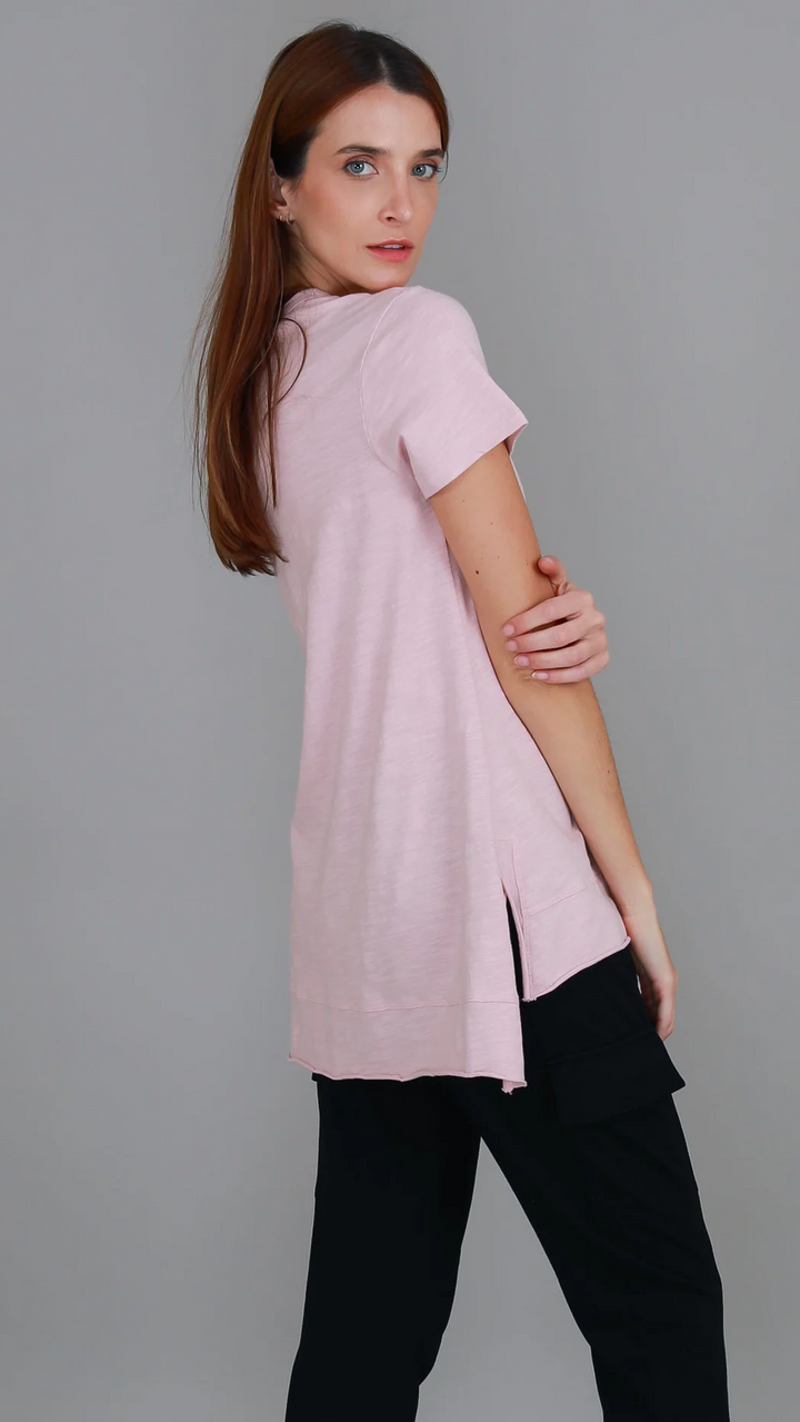 Brighton Tee - Blush Marle