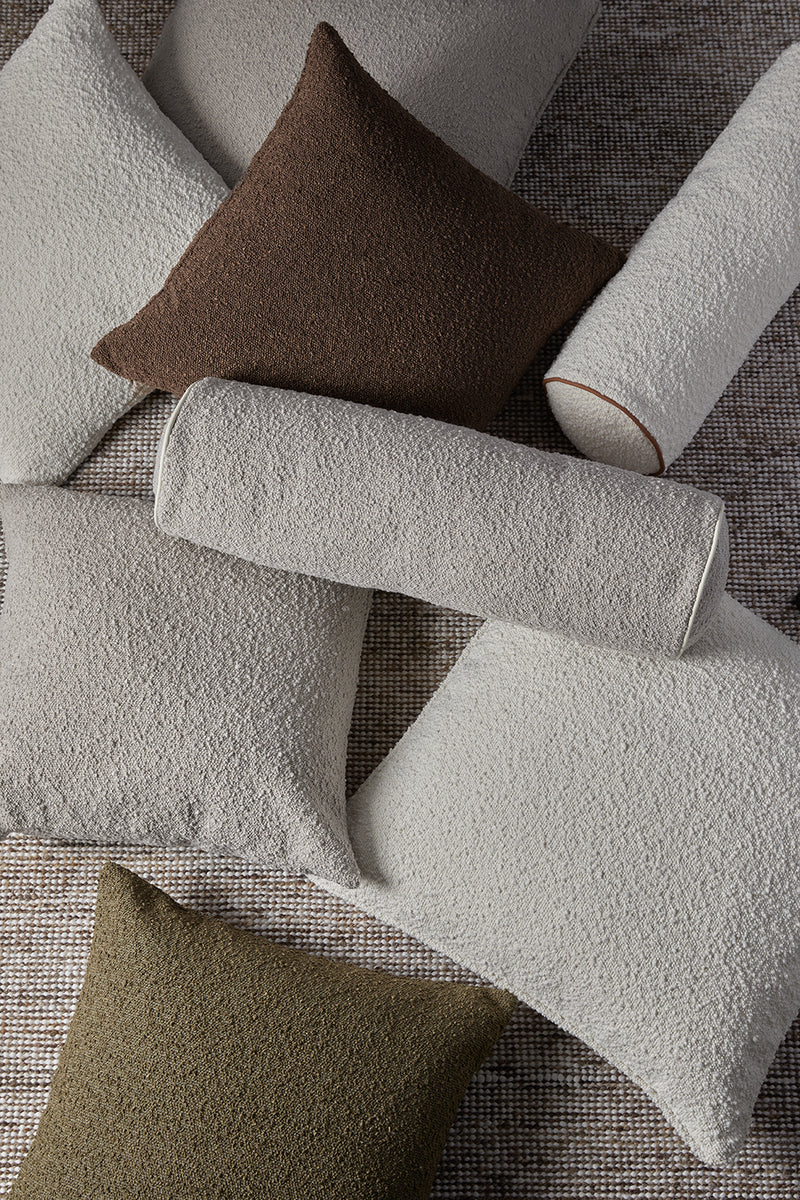 Brooklyn Boucle Cushion - Chocolate