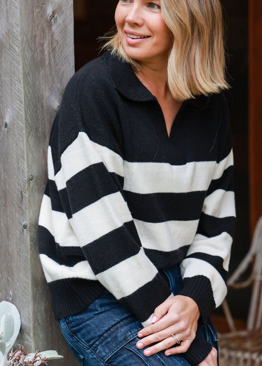 Buller Jumper - Black & White