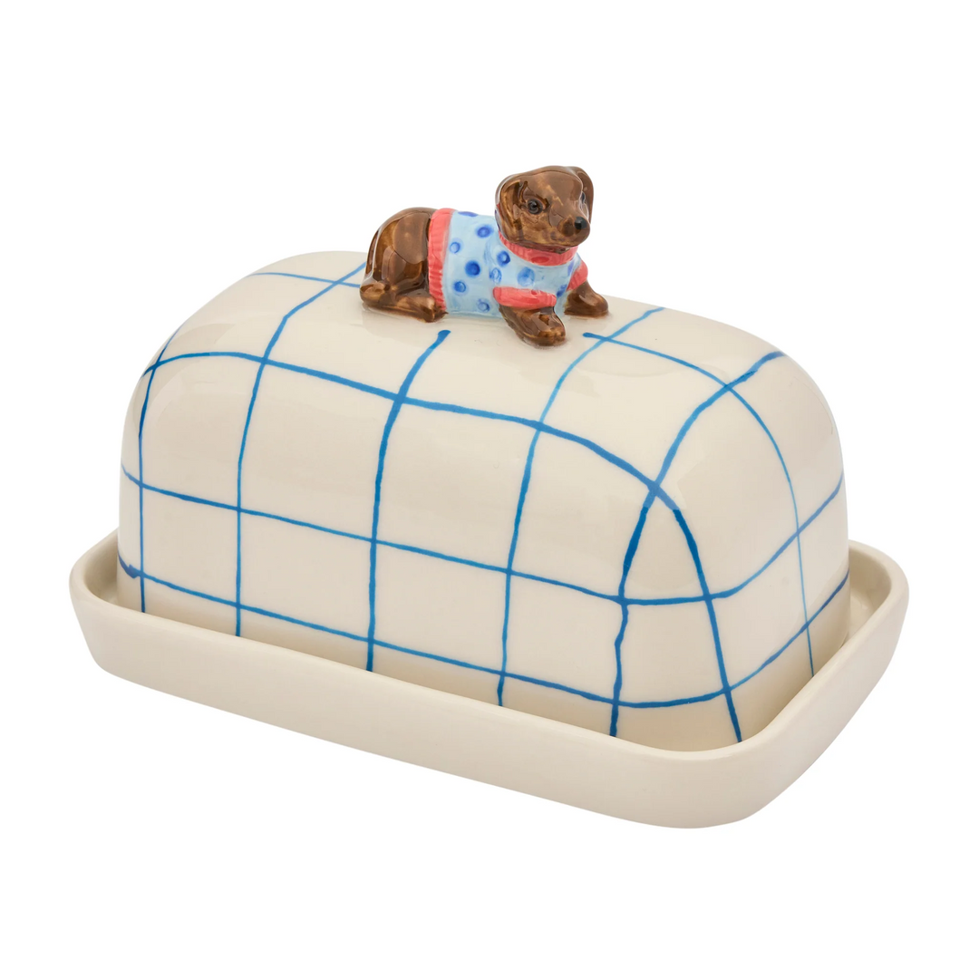 Butter Dish - Dachshund Butter Up