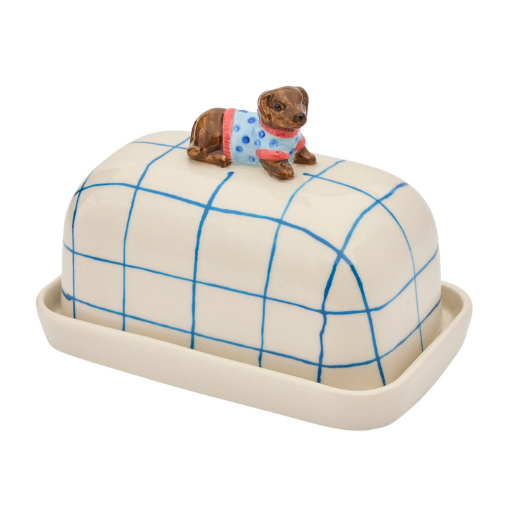 Butter Dish - Dachshund Butter Up