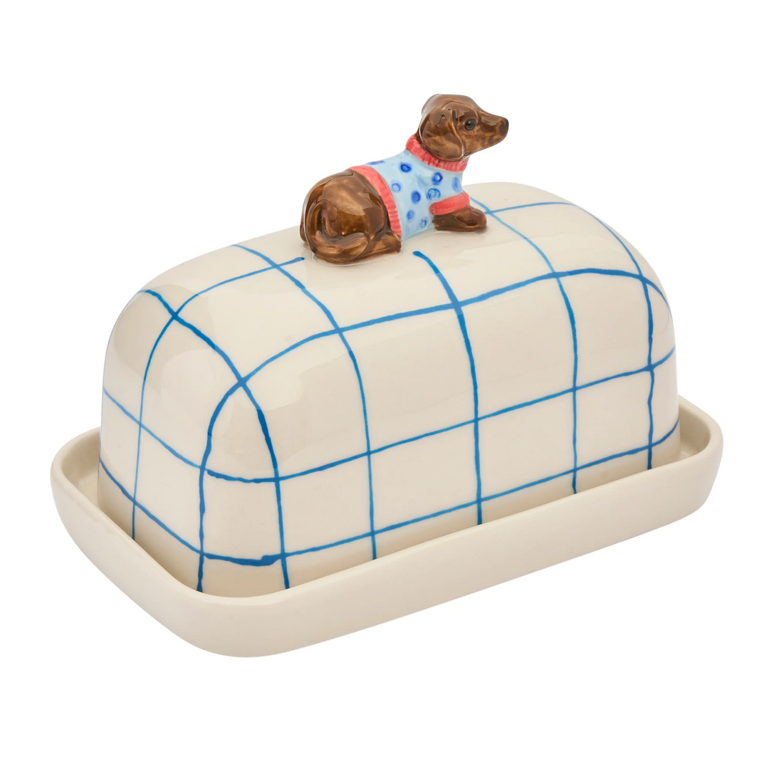 Butter Dish - Dachshund Butter Up