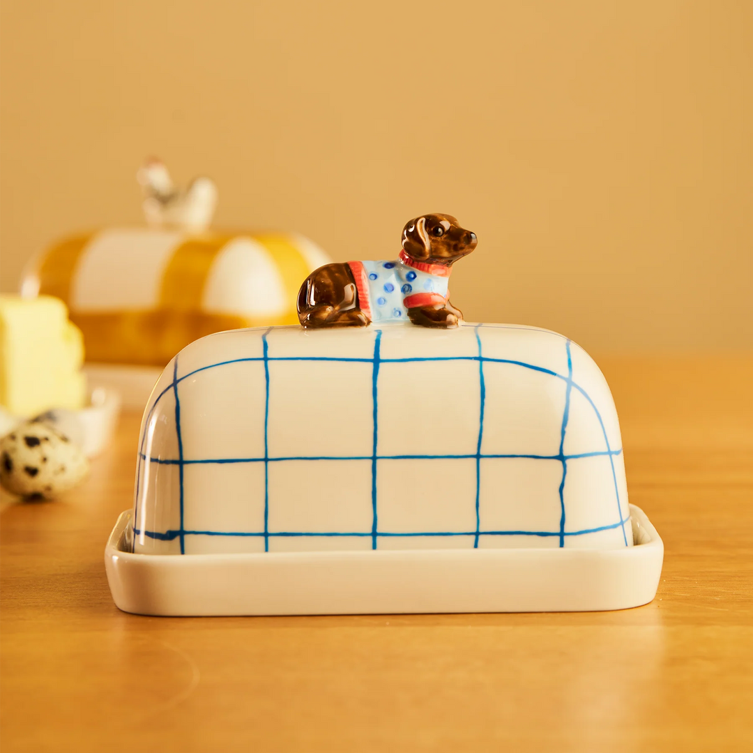 Butter Dish - Dachshund Butter Up