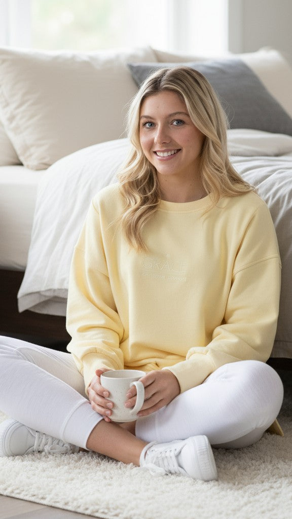 Vintage Grace Sweater - Butter Yellow