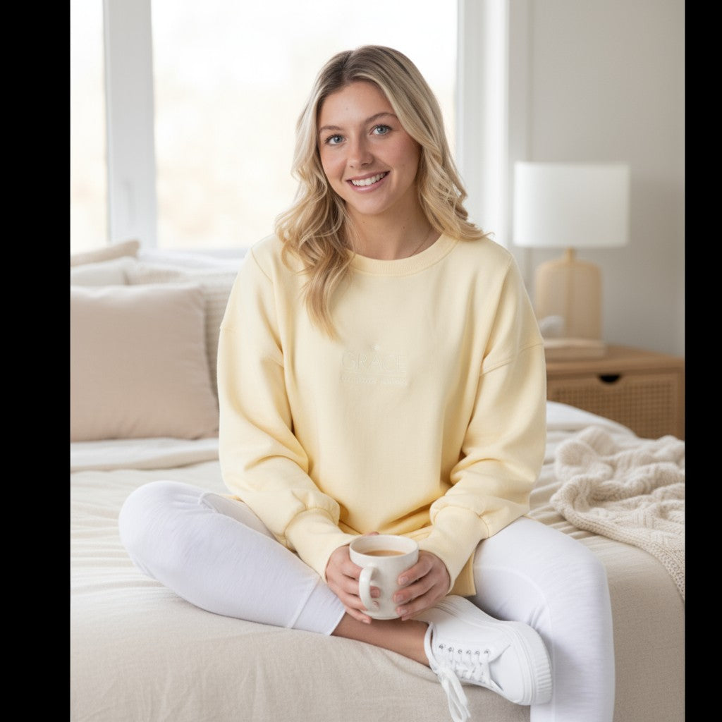 Vintage Grace Sweater - Butter Yellow