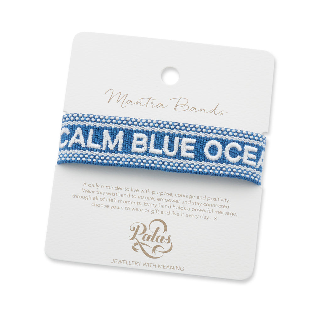 "CALM BLUE OCEAN" Woven Mantra Band