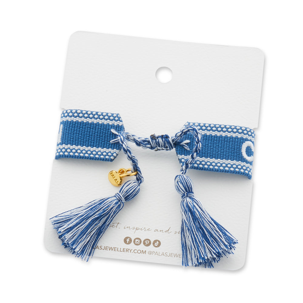 "CALM BLUE OCEAN" Woven Mantra Band