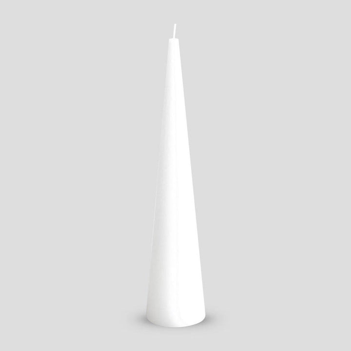 Cone Candle Large - Pure White