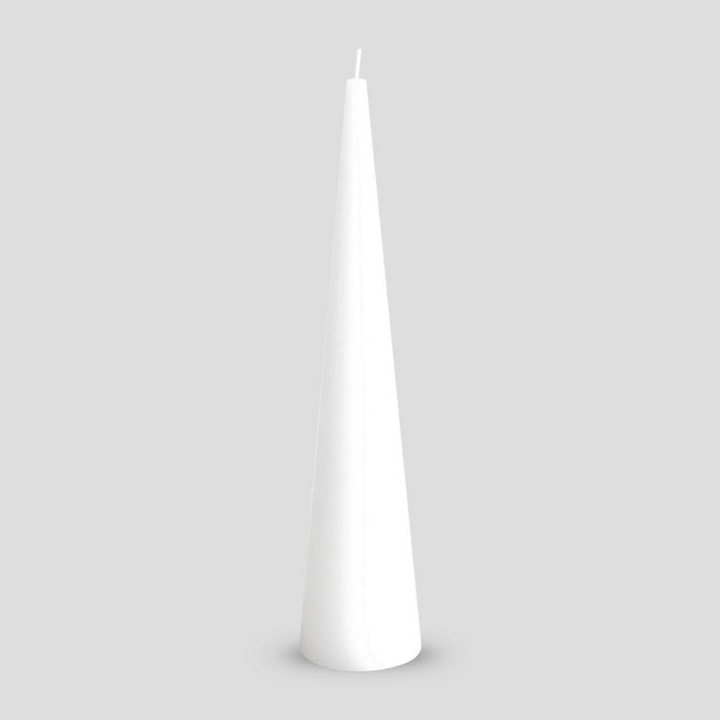 Cone Candle Large - Pure White