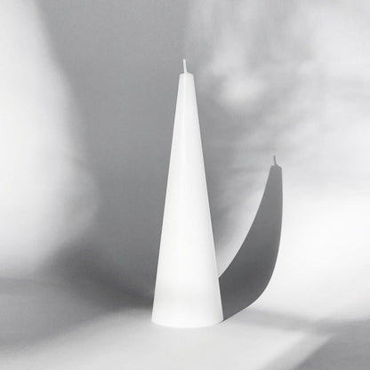 Cone Candle Medium - Pure White