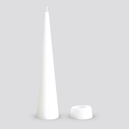 Cone Candle Large - Pure White