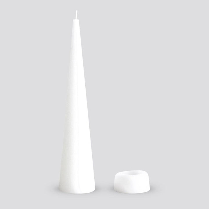 Cone Candle Large - Pure White