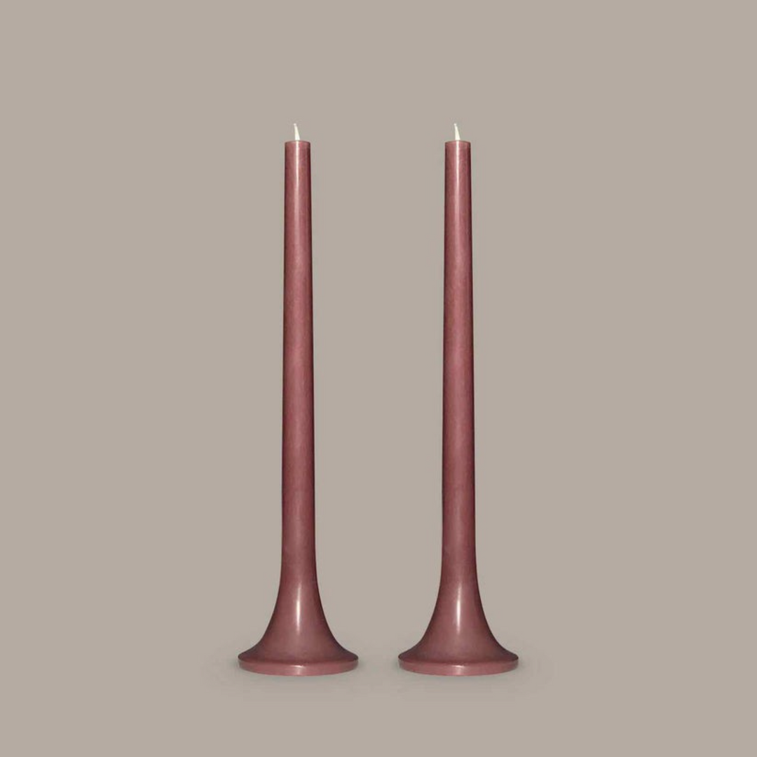 Tusk Taper Candle Set - Chocolate